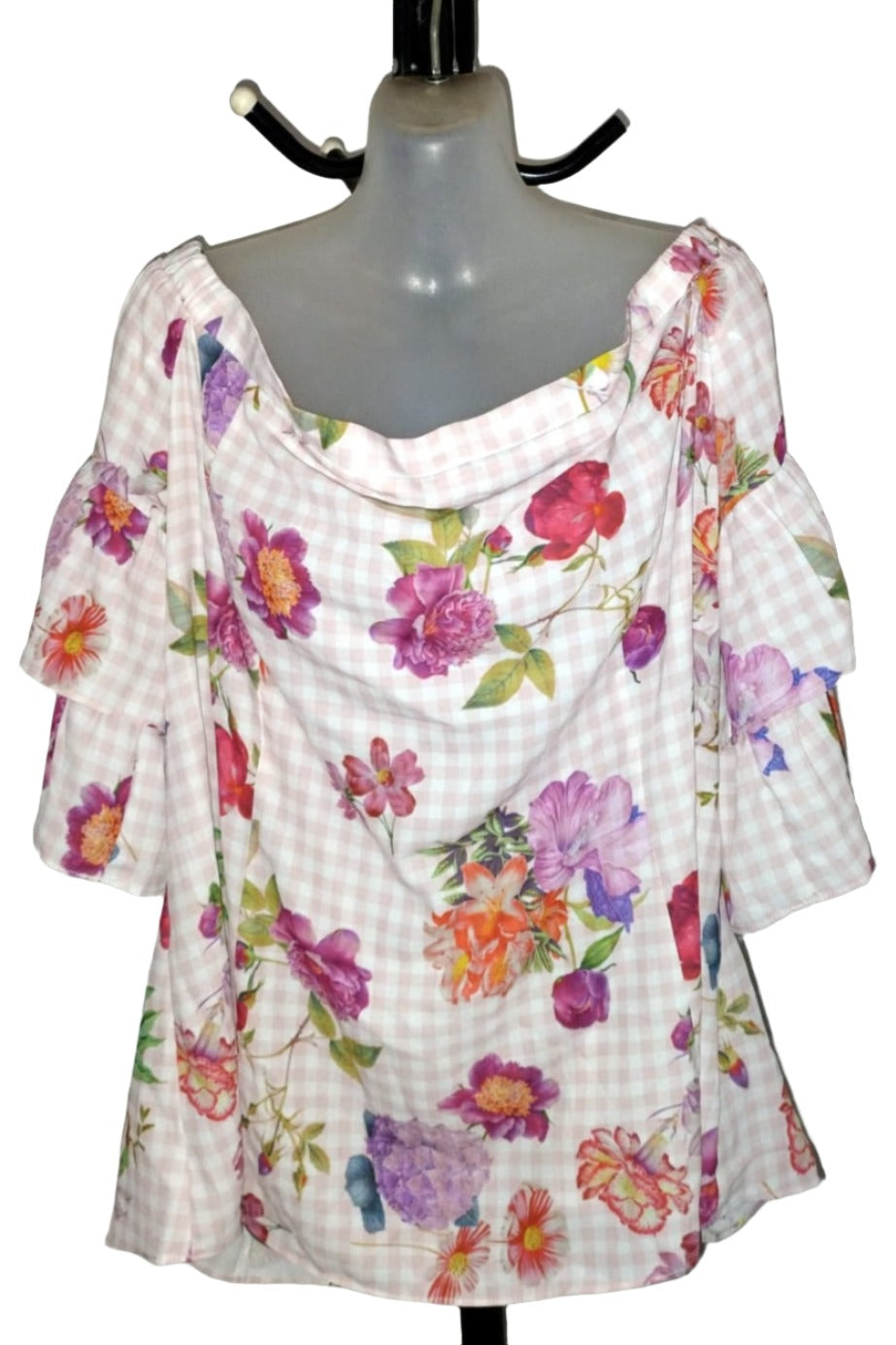 City Chic Small - Floral Off Shoulder Top