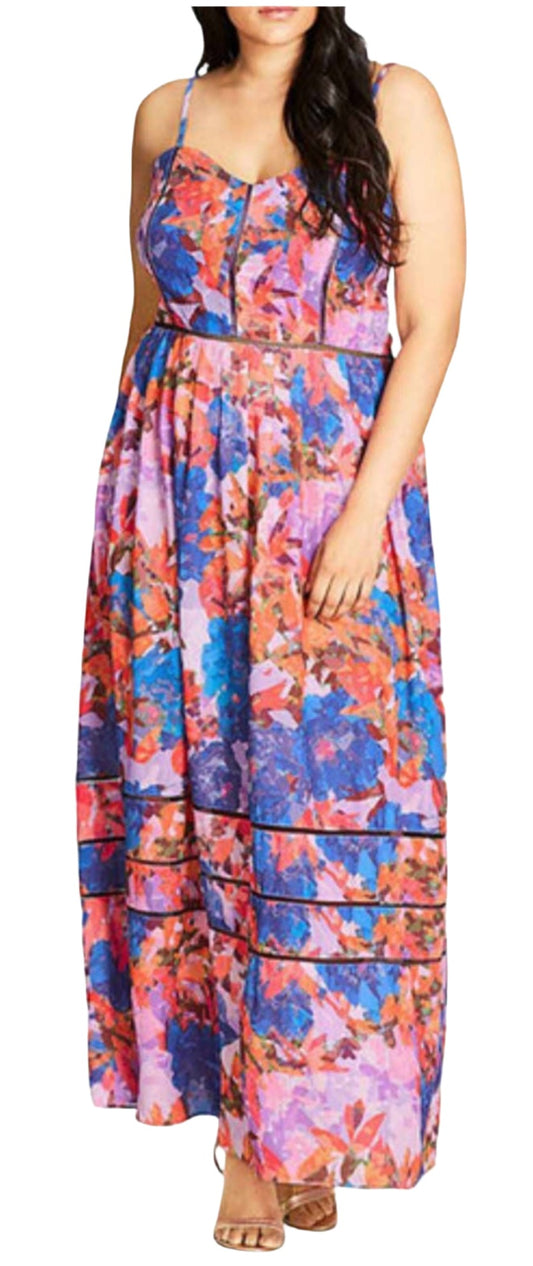 City Chic Small - Floral Maxi Dress