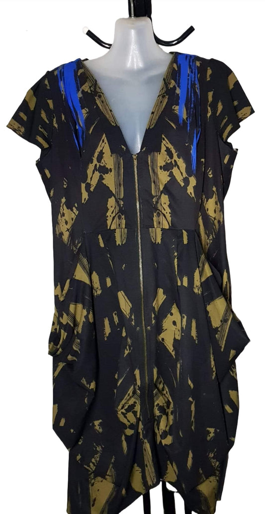 City Chic XS - Zip Tunic Dress With Pockets