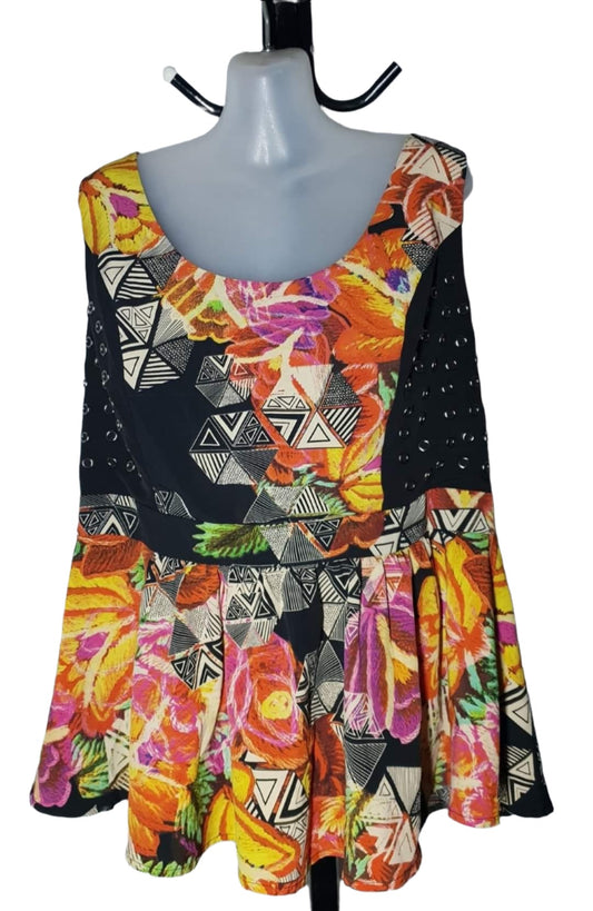 City Chic Small - Peplum Top
