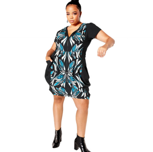 City Chic Large - Zip Tunic Dress With Pockets - Brand New With Tags