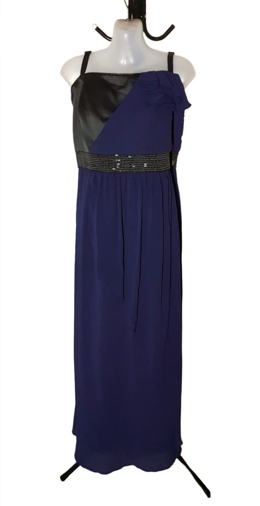 City Chic Small - Navy Maxi Dress