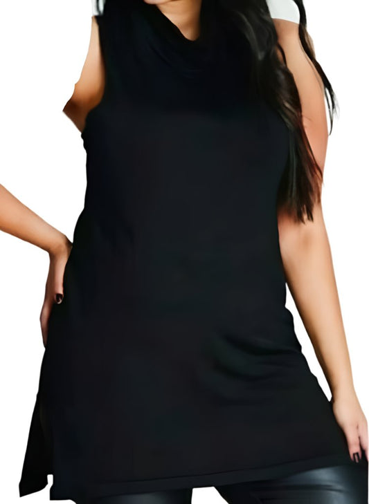 City Chic Large - Black Stretchy Top