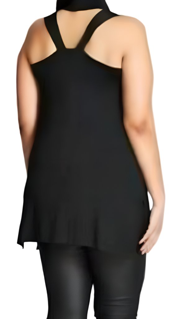 City Chic Large - Black Stretchy Top