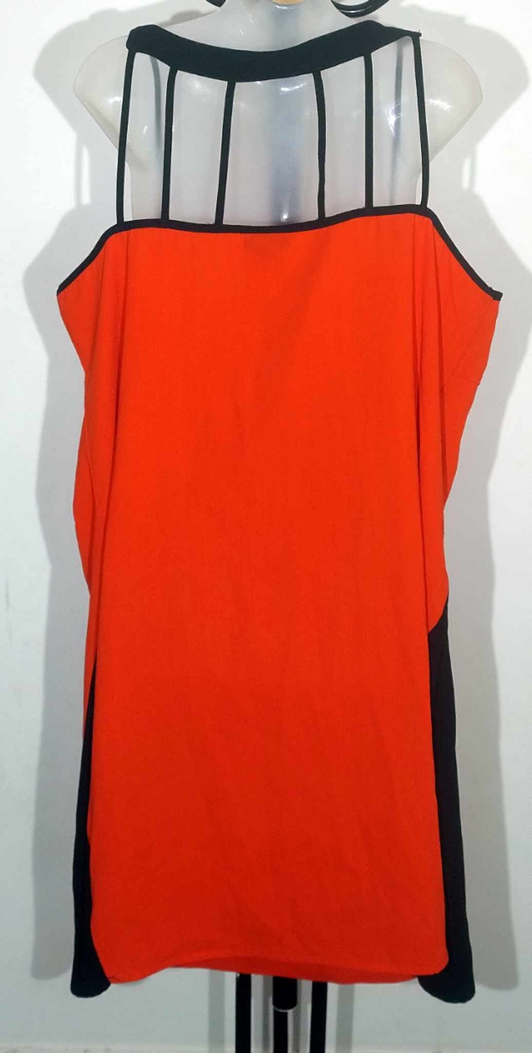 City Chic Medium - Orange Strappy Back Dress