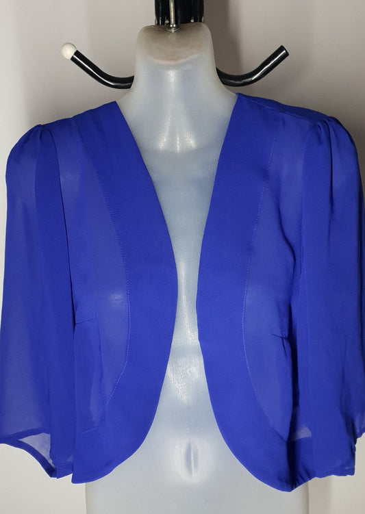 City Chic Medium - Chiffon Purple Shrug Bolero