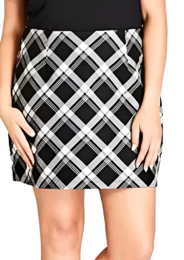 City Chic XL - Tartan Skirt