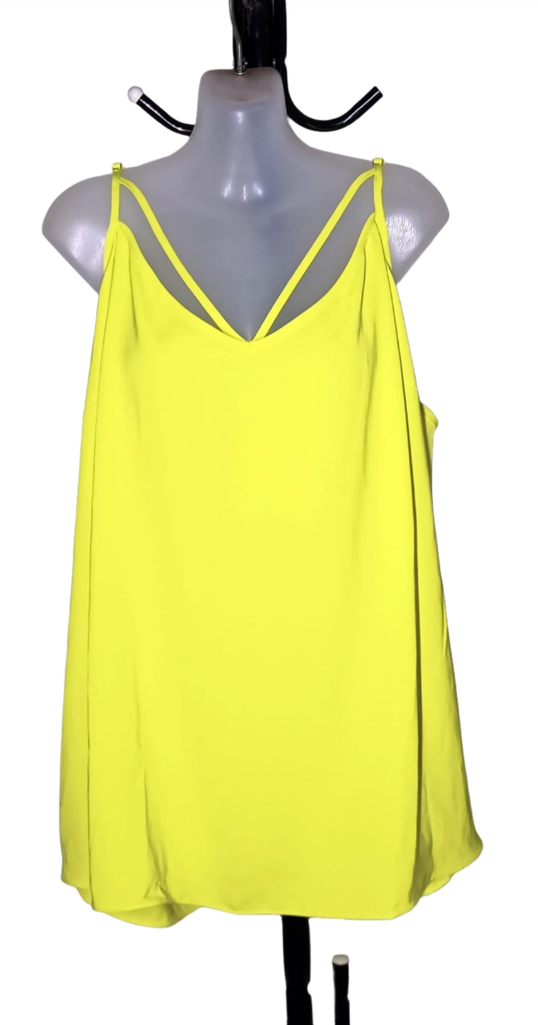 City Chic XL - Yellow Strappy Cami - Brand New With Tags