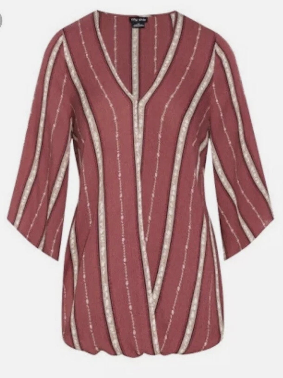 City Chic Large - Faux Wrap Top