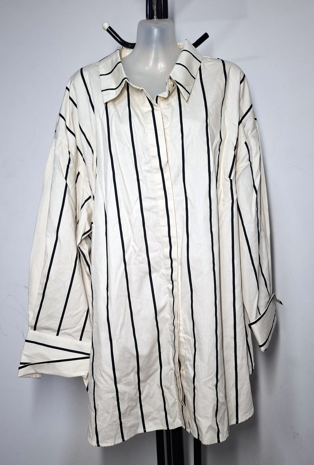 City Chic Medium - Cotton Button Up Office Attire Top