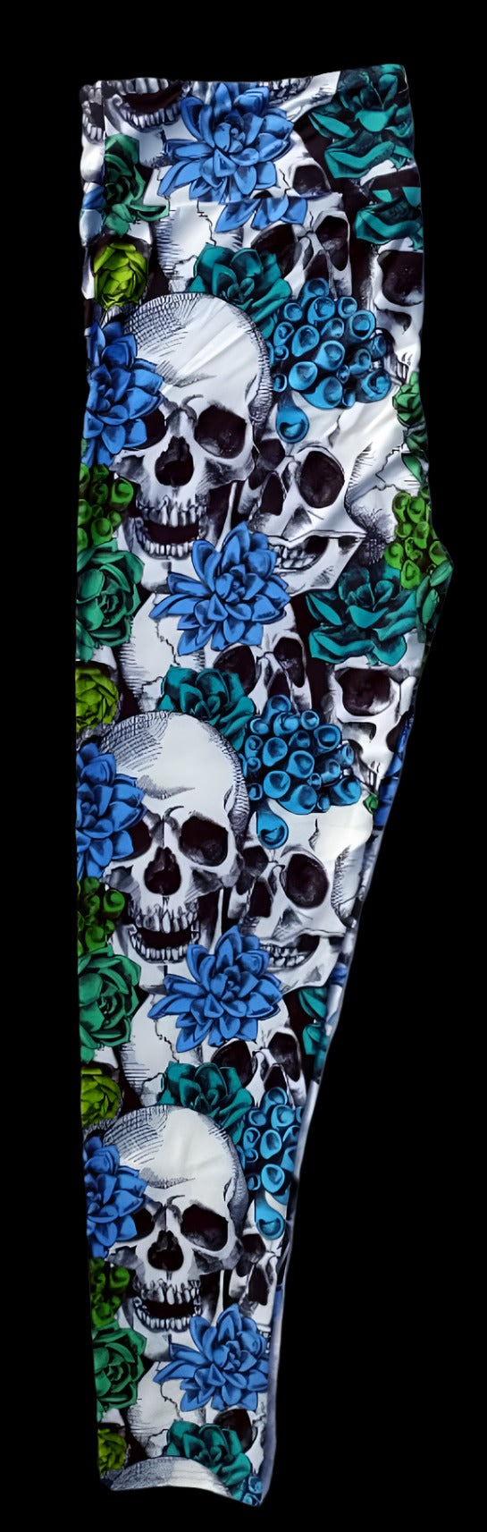 Deluxe - Coral Skull - Full Length Leggings