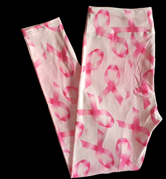 Deluxe - Breast Cancer - Full Length Leggings