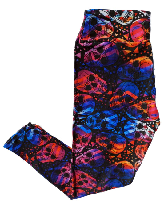 Ultimate - Skull Pieces - Full Length Leggings