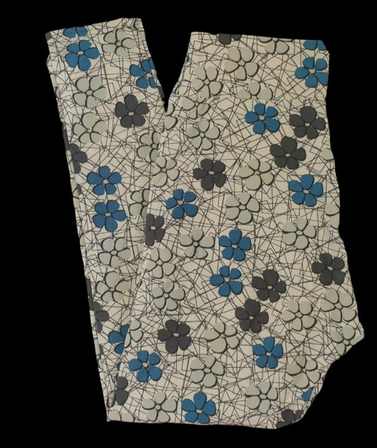 SoSoft - Floral Sketch - Full Length Leggings