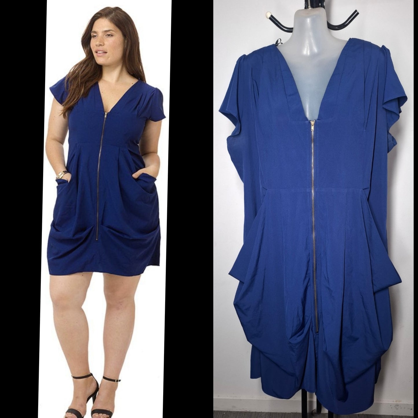 City Chic Large - Zip Tunic Dress