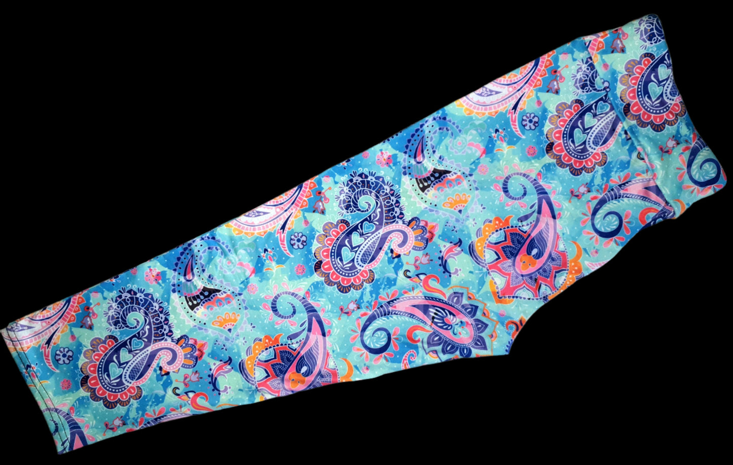 Deluxe - Paisley - 3/4 Length Leggings