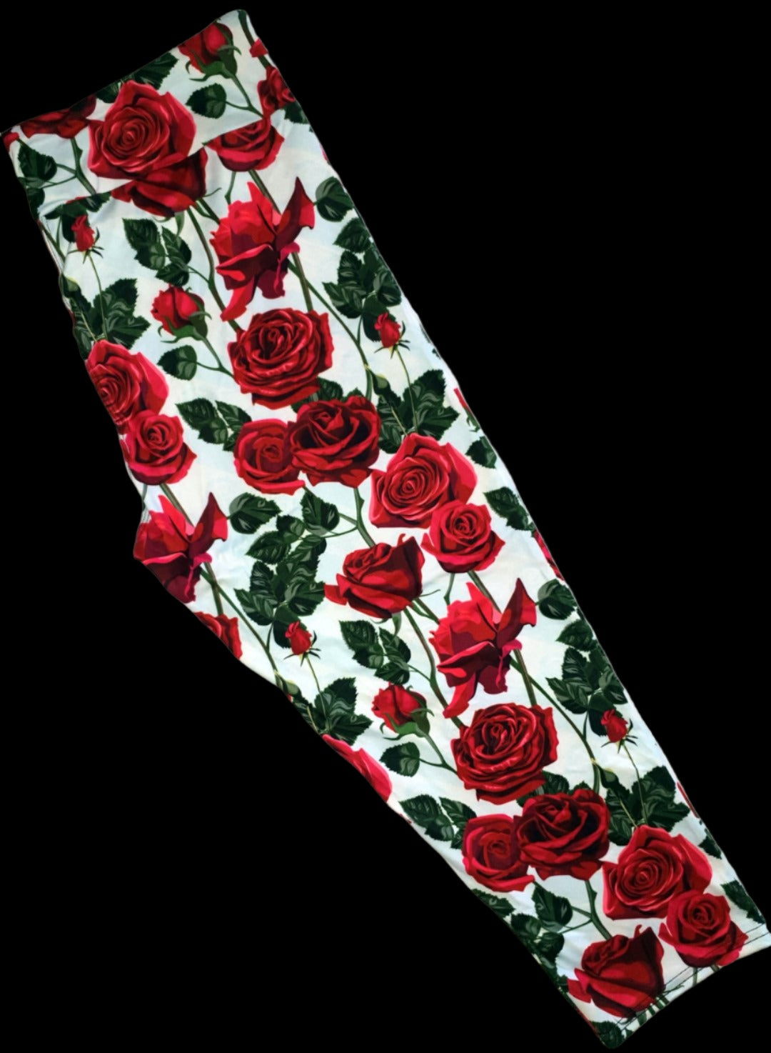 Deluxe - Roses - 3/4 Length Leggings