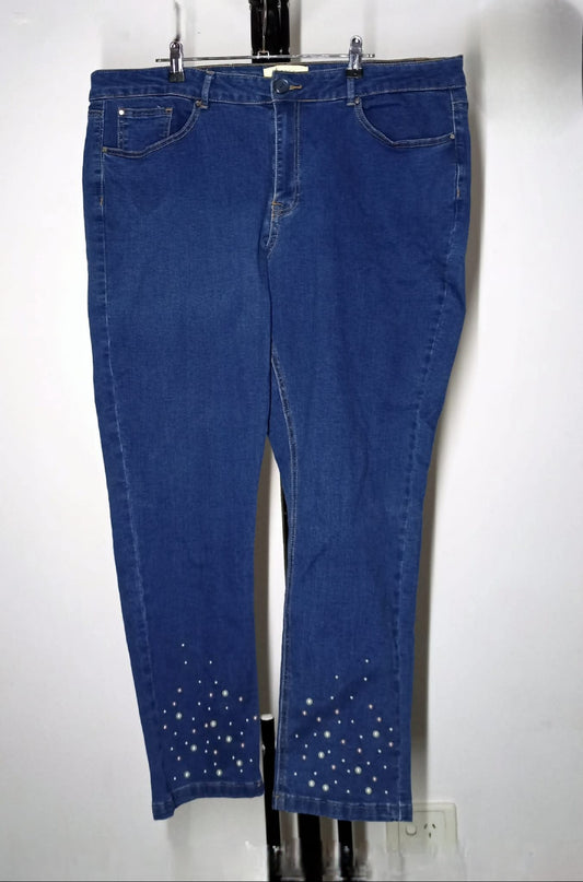 Size 20 - Denim Jeans With Pearls