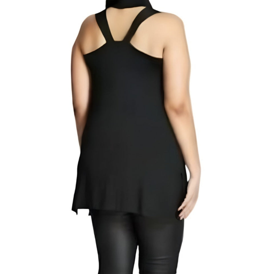 City Chic XS -  Black Soft Stretchy Top