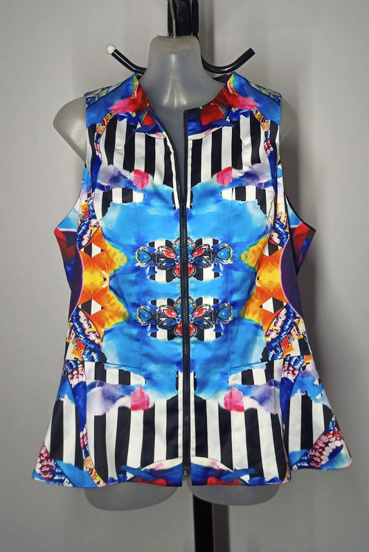 Size 14 - Vibrant Zip Up Top