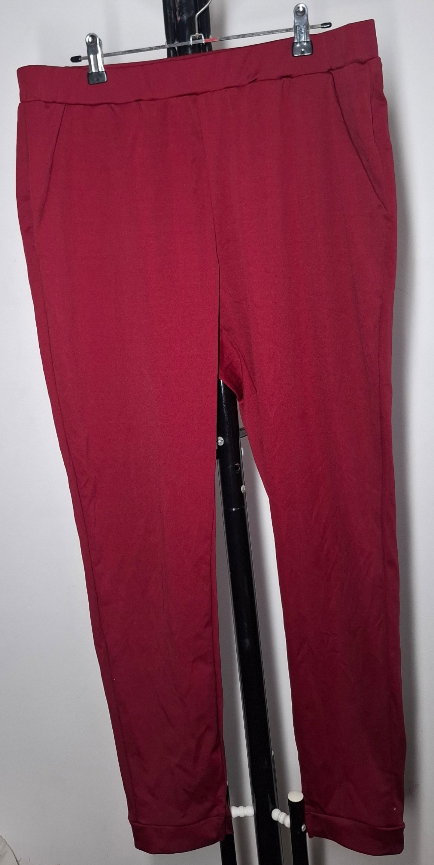 Size 16 - Burgundy Pants With Pockets
