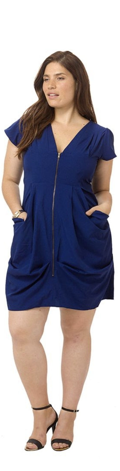 City Chic Large - Zip Tunic Dress