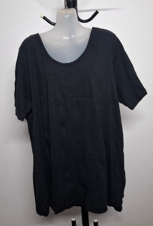 Size 26 - Basic Pure Cotton Black T Shirt
