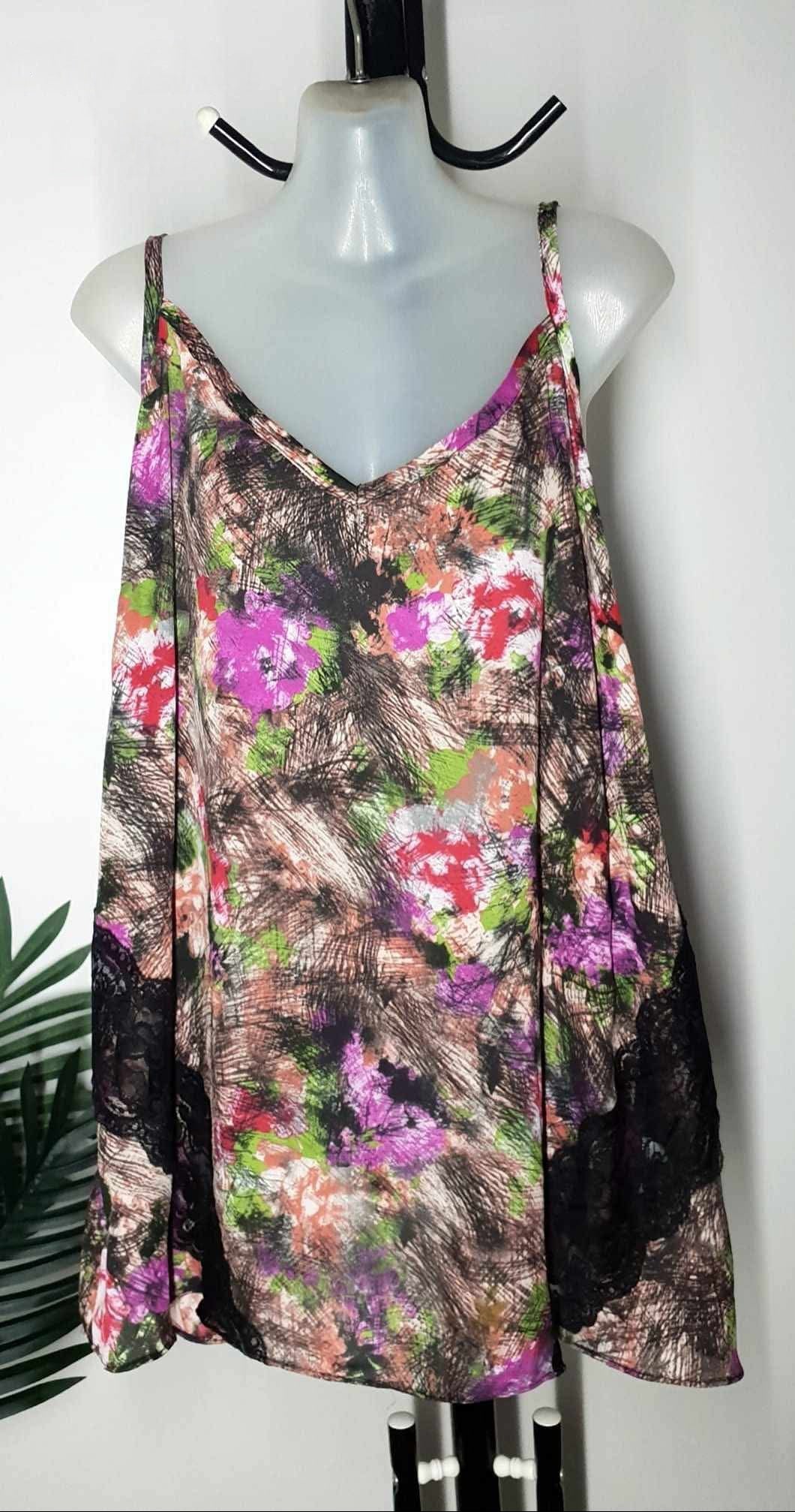 City Chic Large - Lace Insert Cami Top