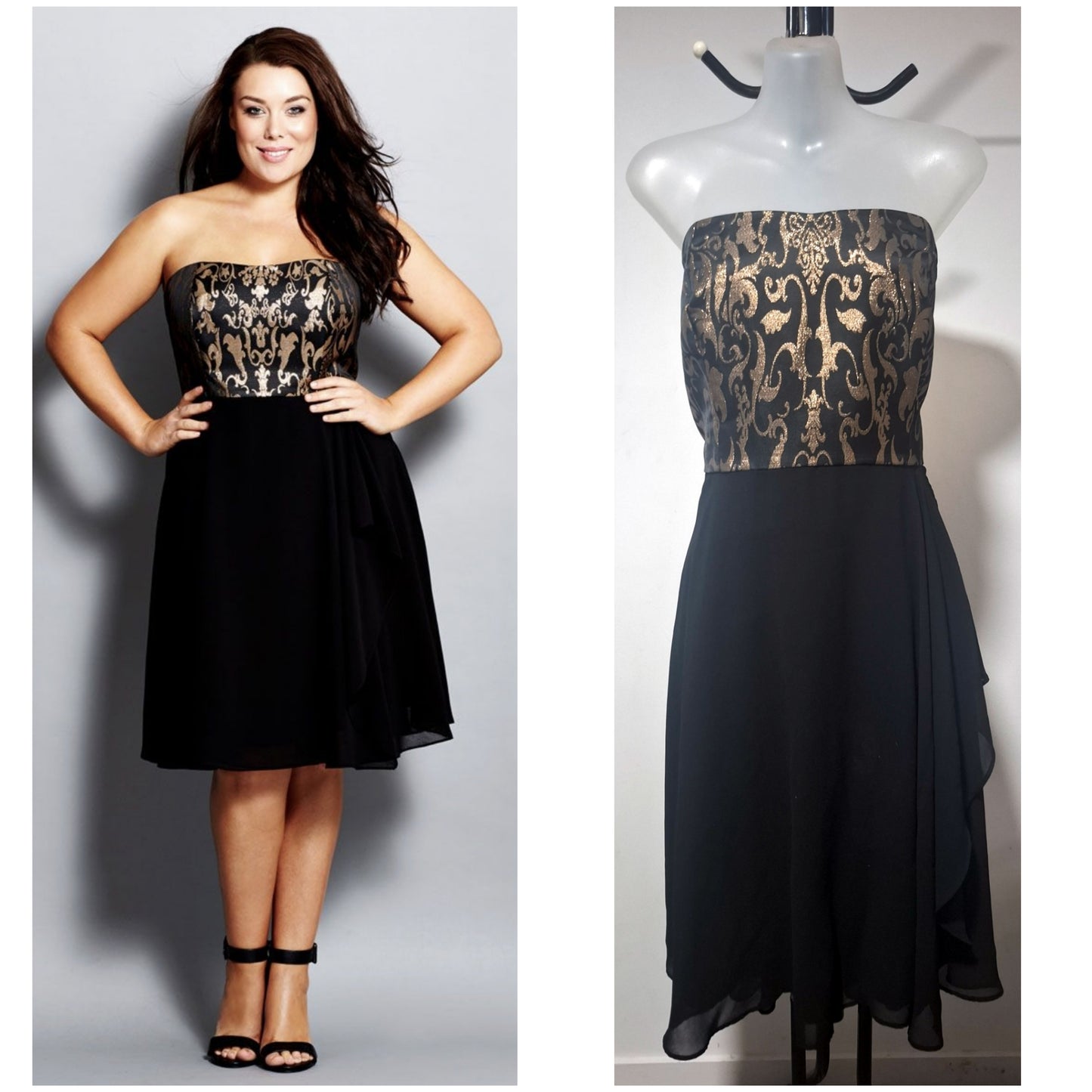 City Chic Medium - Strapless Dress