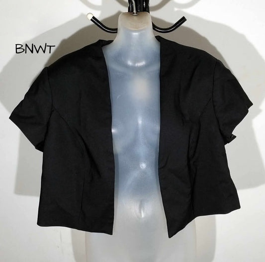 City Chic Small - Black Jacket Bolero Shrug - Brand New With Tags