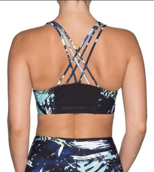Size 18 - Strappy Back Zip Front Active Crop Top - Brand New With Tags