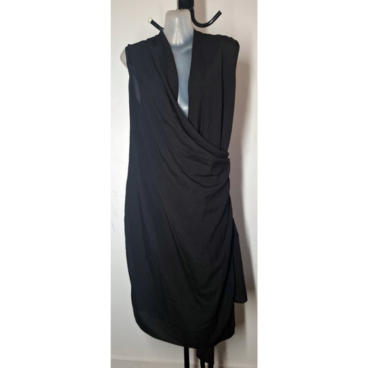 City Chic Large - Black Wrap Dress