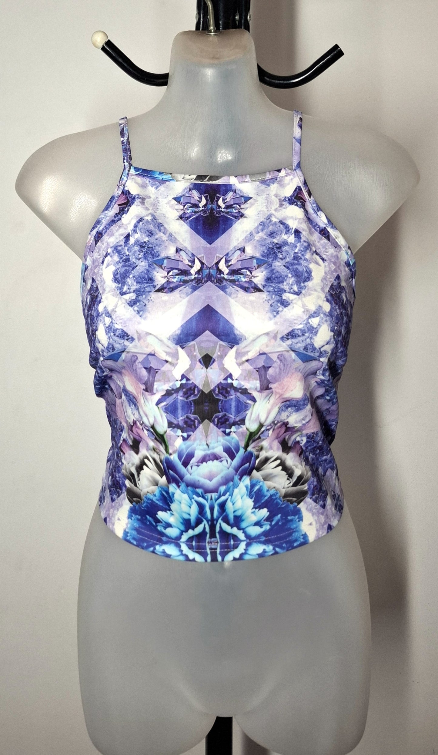 Size 14 - Purple Halter Crop Top