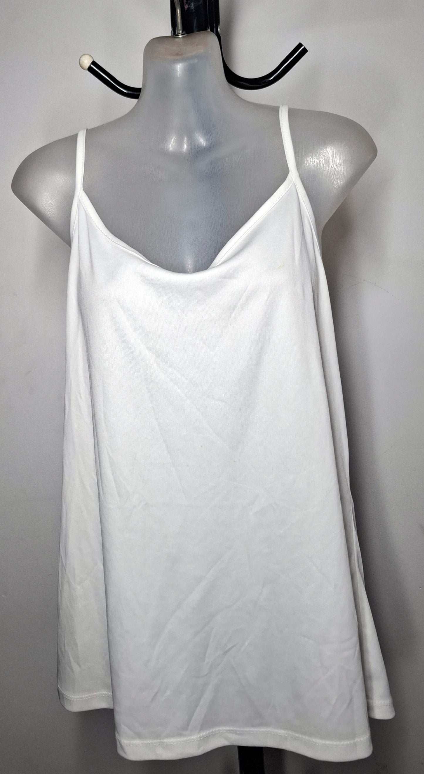 Size 20 - Stretchy White Cami Singlet Top