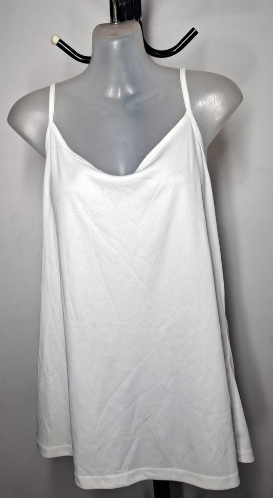 Size 20 - Stretchy White Cami Singlet Top
