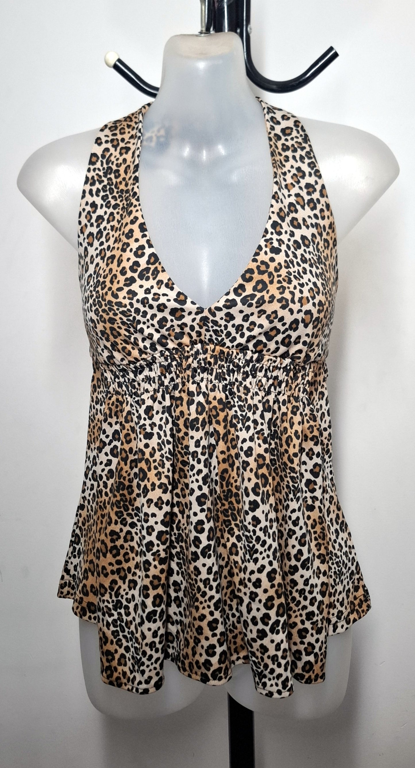 Size 10 - Leopard Print Halter Top