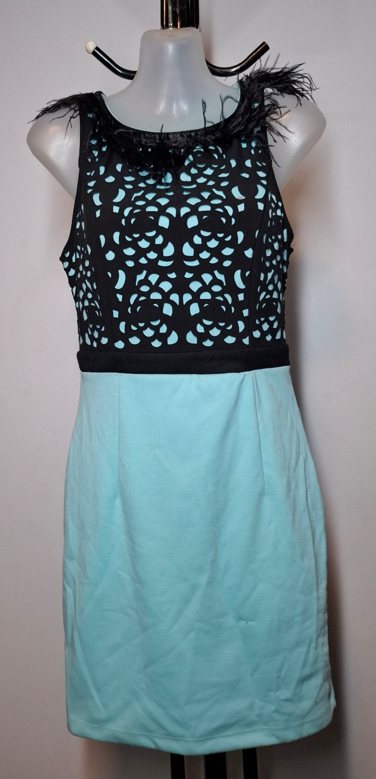 Size 8 - Mint Lace Feather Dress