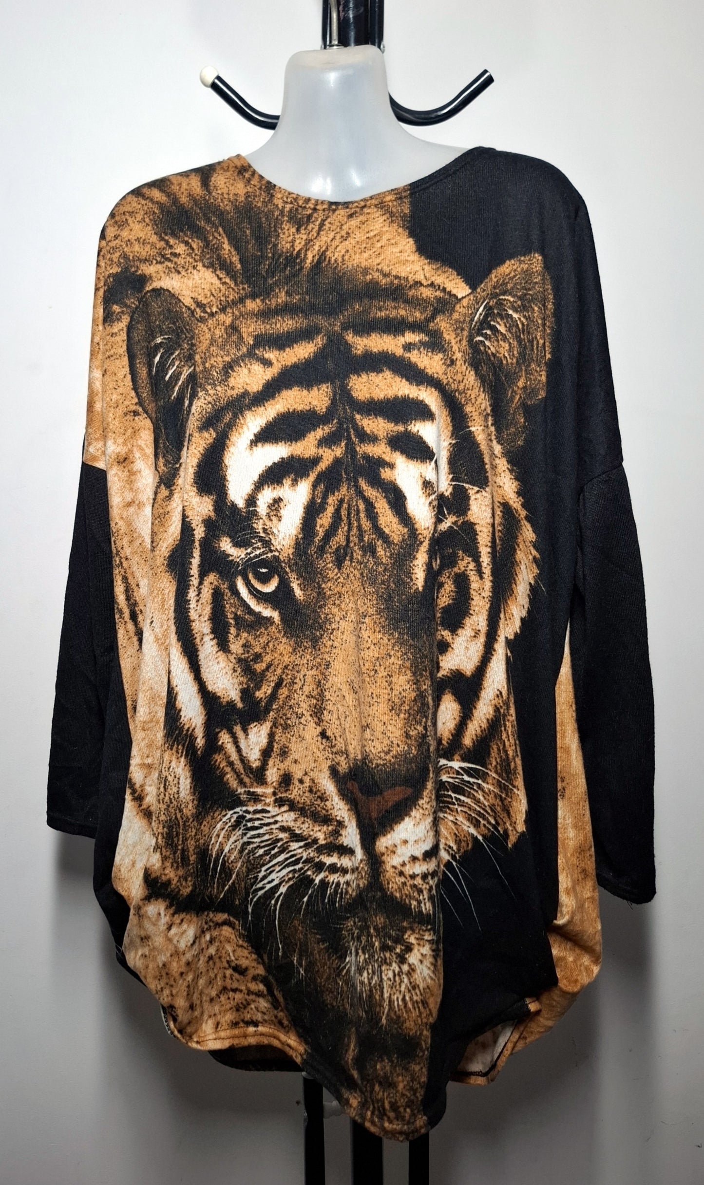 Size 14 - Tiger Sleeved Tunic Top Dress
