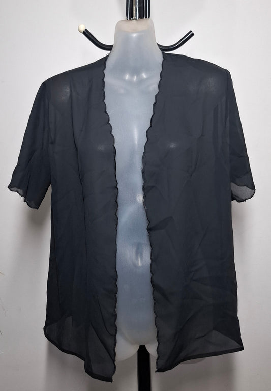 Size 10 - Sheer Black Lightweight Jacket - FREE - FAULTY