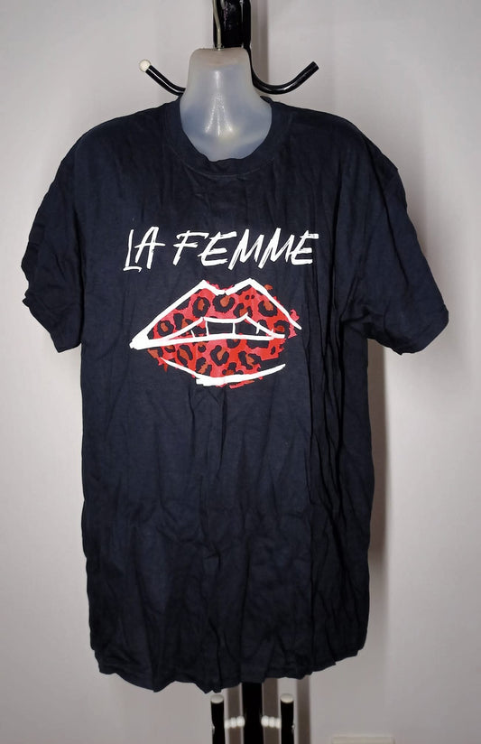 Size 18 - Black 'La Femme' T Shirt - Brand New With Tags