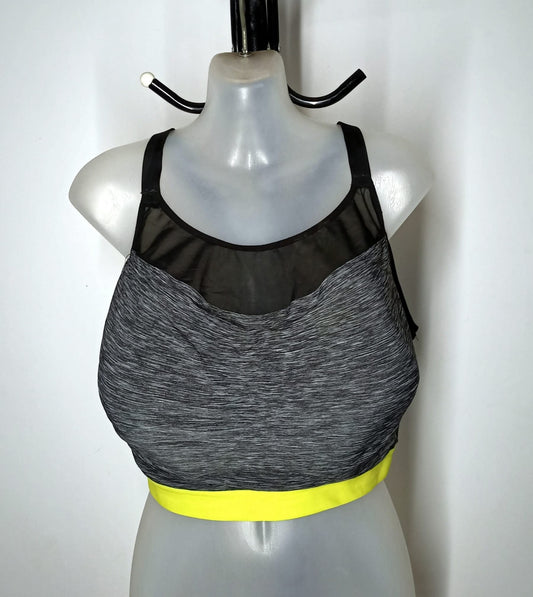 Size 18F -Strappy Back Mesh Insert Crop Top