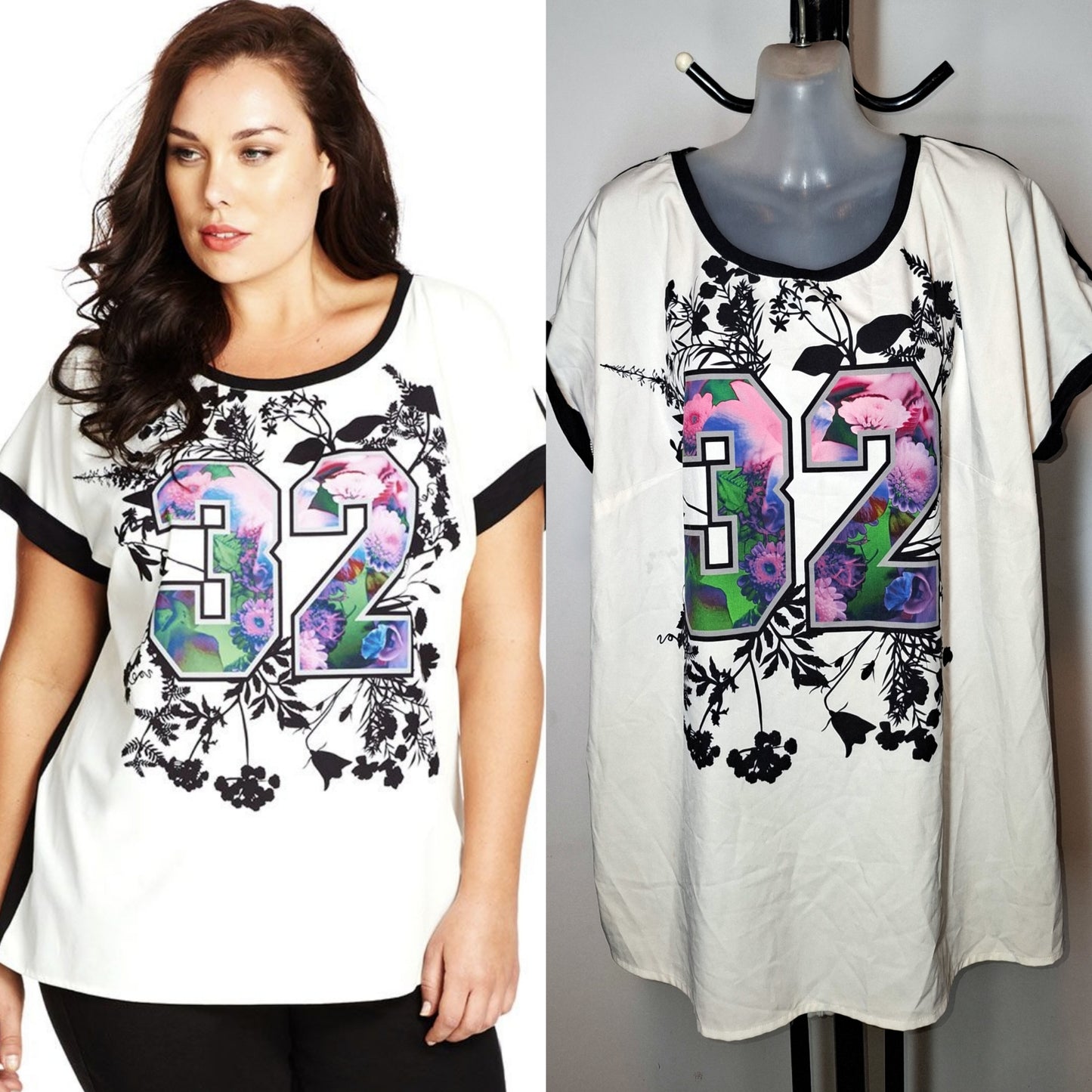 City Chic Medium - Floral '32' Top