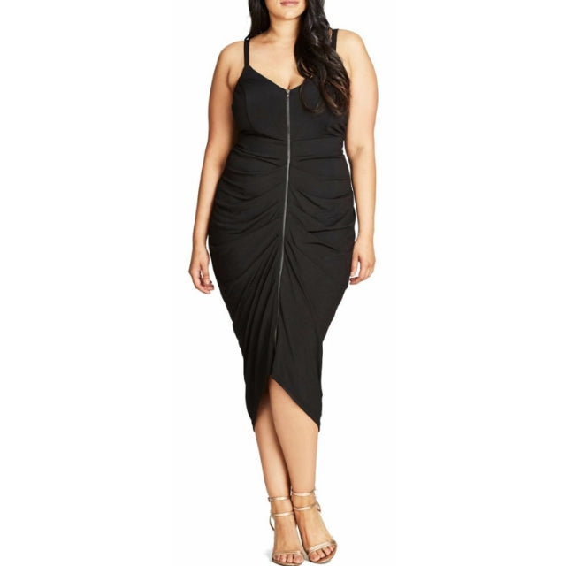 City Chic Medium - Stretchy Ruched Dress