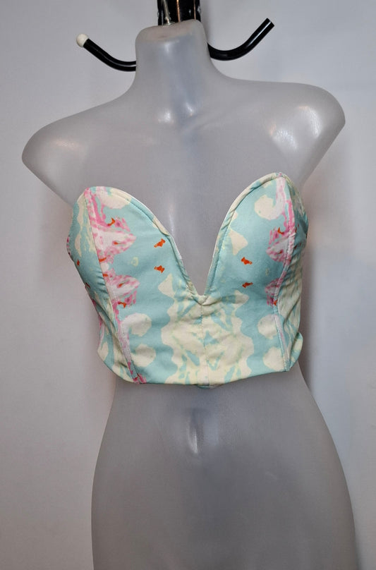 Size 8 - Deep V Crop Top