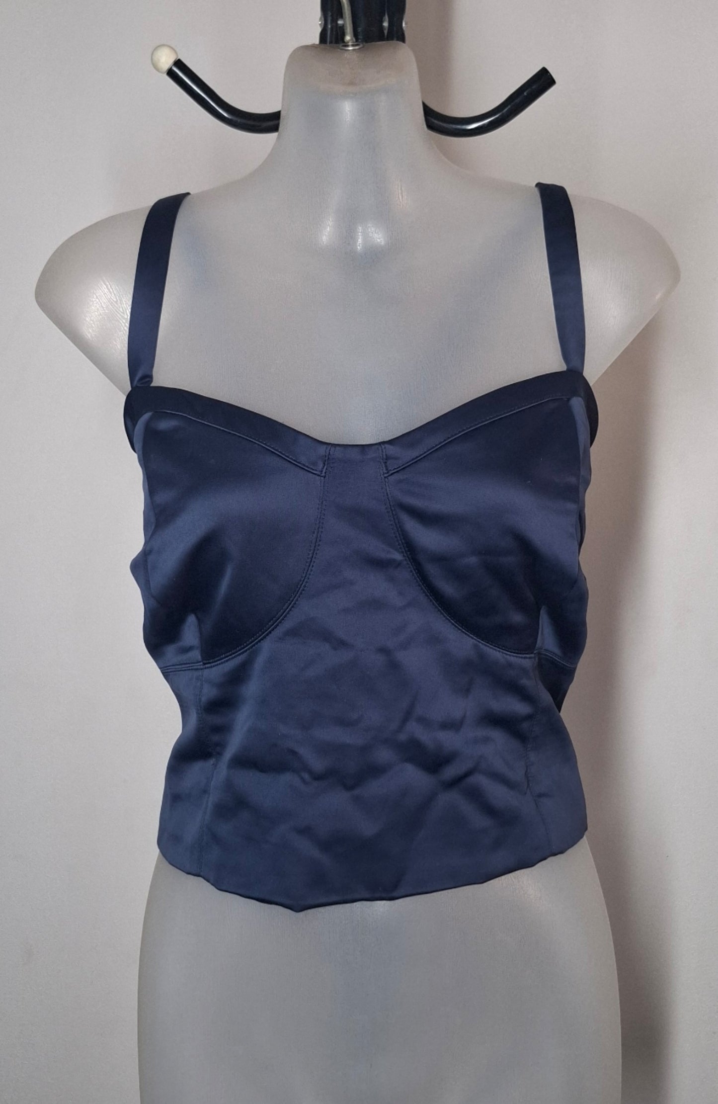 City Chic Medium - Navy Crop Top