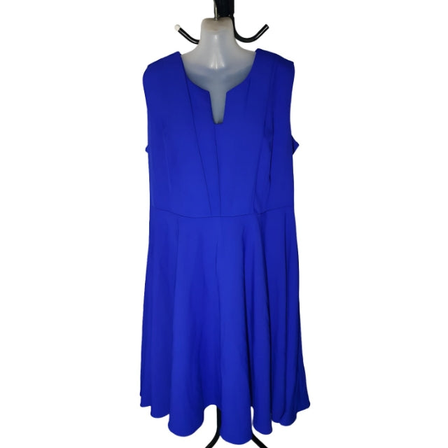 City Chic Medium - Blue Veronica Fit & Flare Dress