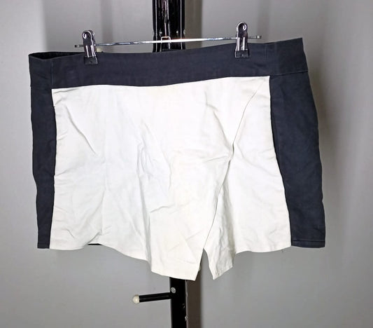 Size 16 - Black & White Asymetrical Shorts