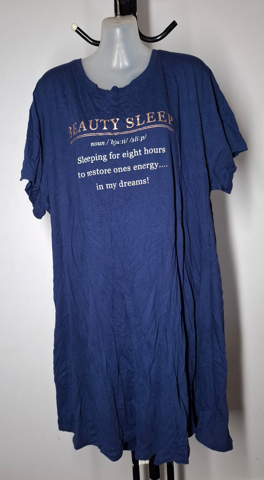 Size 26 - Navy 'Beauty Sleep' Nightie PJ Dress