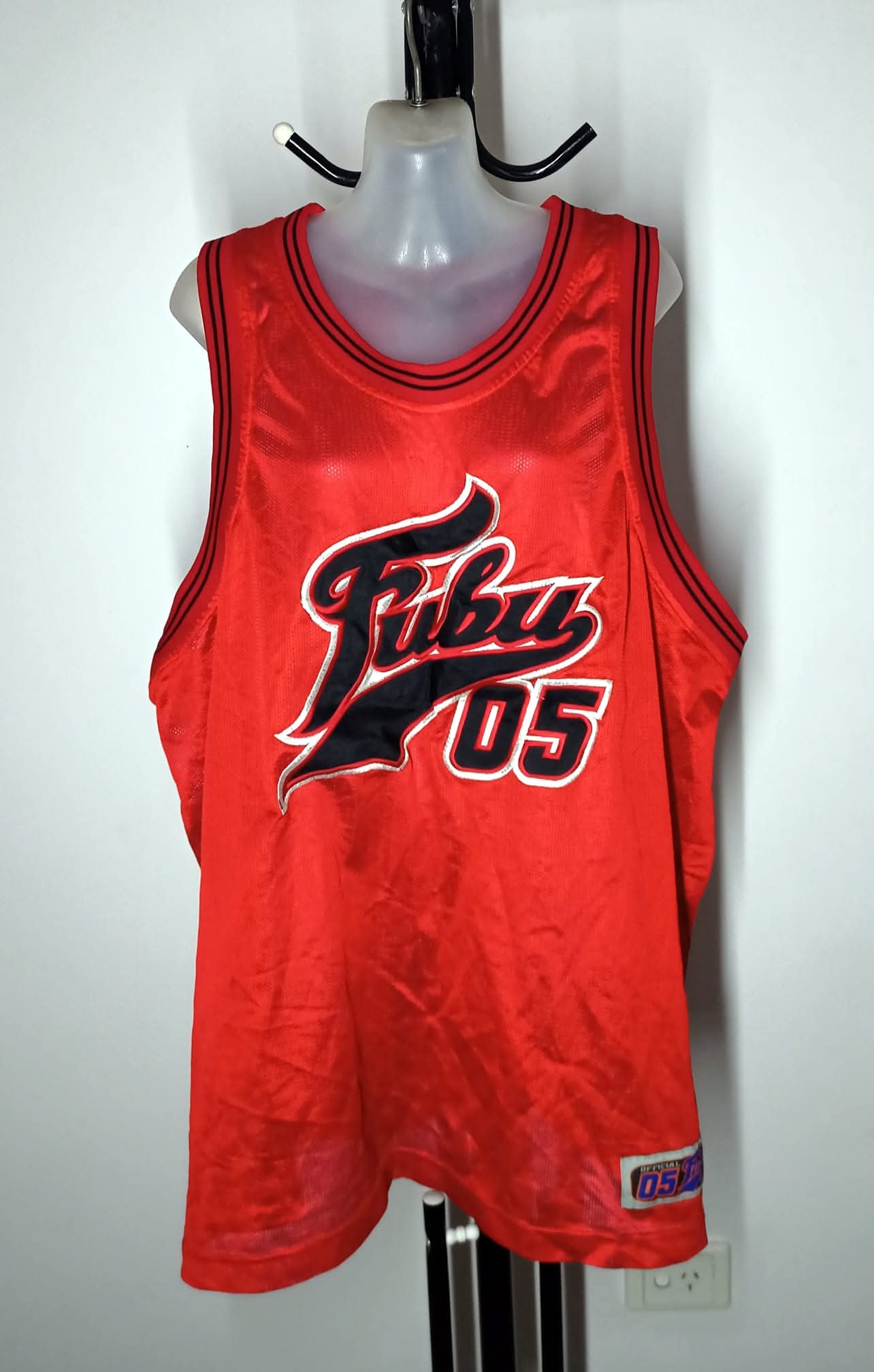 Size 18 - Red Netted Basketball Jersey