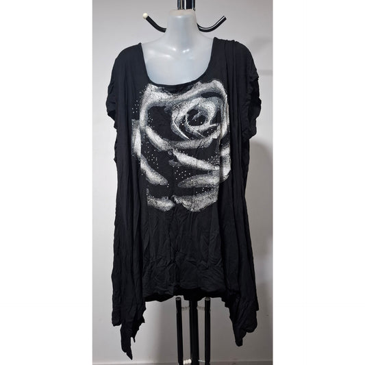 Size 26 -  Black Tunic Top